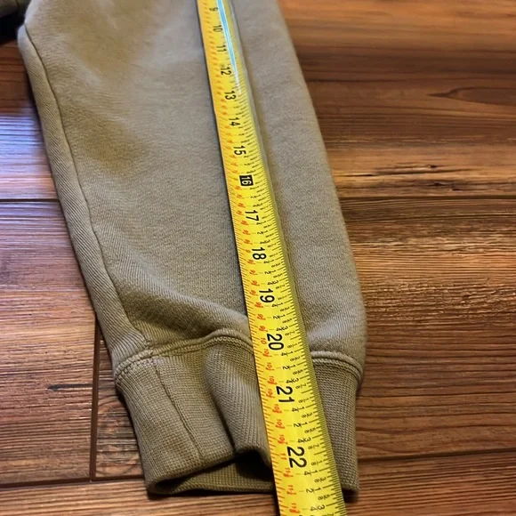 Army green nike sweatshirt w/ Zipper detail M - Picture 10 of 12